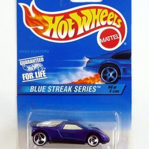 Hot Wheels Speed Blaster #576 Blue Streak Series #4 of 4 Blue Die-Cast Car 1997